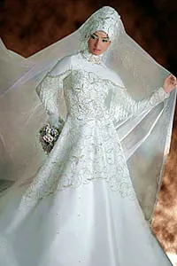 булка в арабския стил - Сватбена рокля