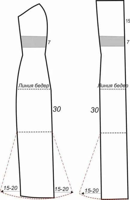 Rochie în stilul Empire de la Anastasia korfiati