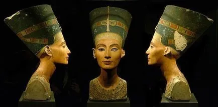 Защо скулптурата на Нефертити изображение член едното око