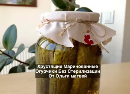 Рецепт хрустких малосольних огірків швидкого приготування (швидкого) Рецепт хрустких малосольних огірків швидкого приготування