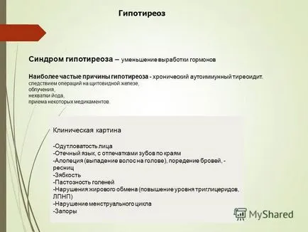 Представяне на щитовидната жлеза (glandula тироидната жлеза) ендокринна жлеза,