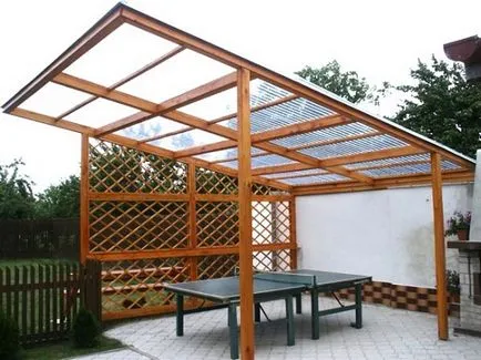 Tervezése és építése a tető egy pergola saját kezűleg - egy építkezésen