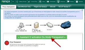 Прозрачен режим, Artica прокси