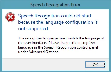 разпознаване на реч в Windows 8