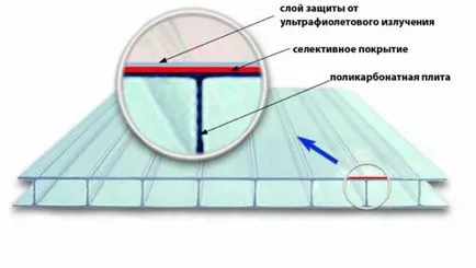 Acoperișul transparent, cu mâinile sale, portalul de construcție