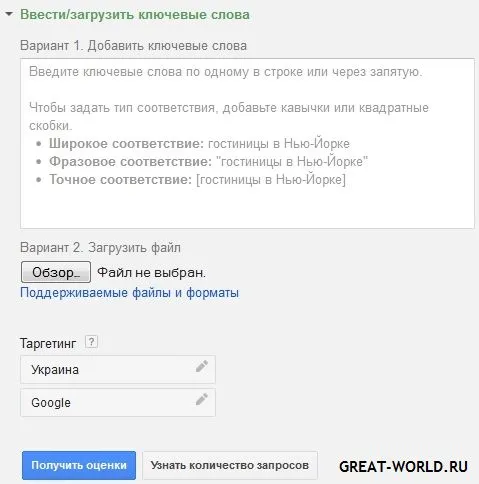 Реклама в Google AdWords как да се създаде рекламата, изборът на ключови думи, статистика