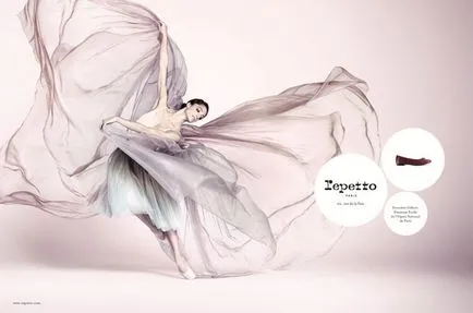Repetto - este o încălțăminte, inspirat de poante de balet