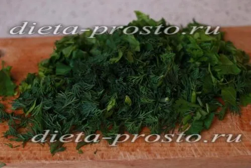 Salata de pui cu ierburi proaspete - reteta cu fotografii