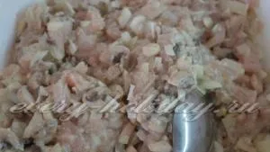 Рубані котлети з курки з грибами (рубані) Рубані котлети з курки з грибами