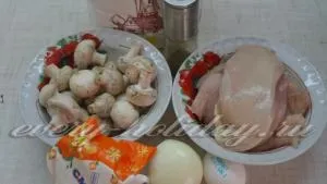 Рубані котлети з курки з грибами (курки) Рубані котлети з курки з грибами