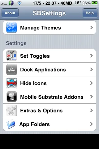 SBSettings actualizat