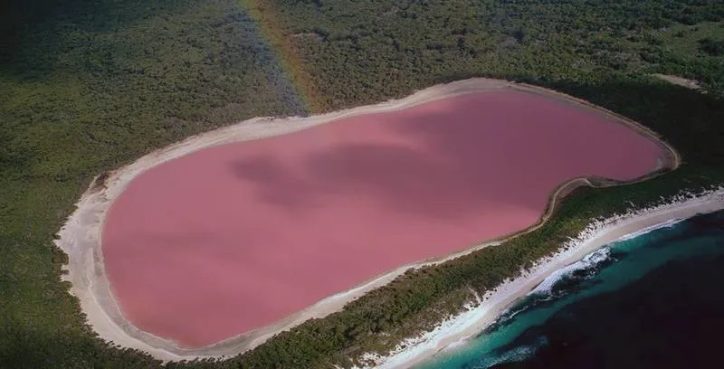 Szenegál Pink Lake Retba Afrikában