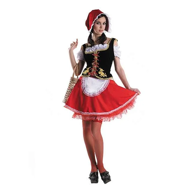 Coase costum de carnaval Red Riding Hood - face cu mâinile lor