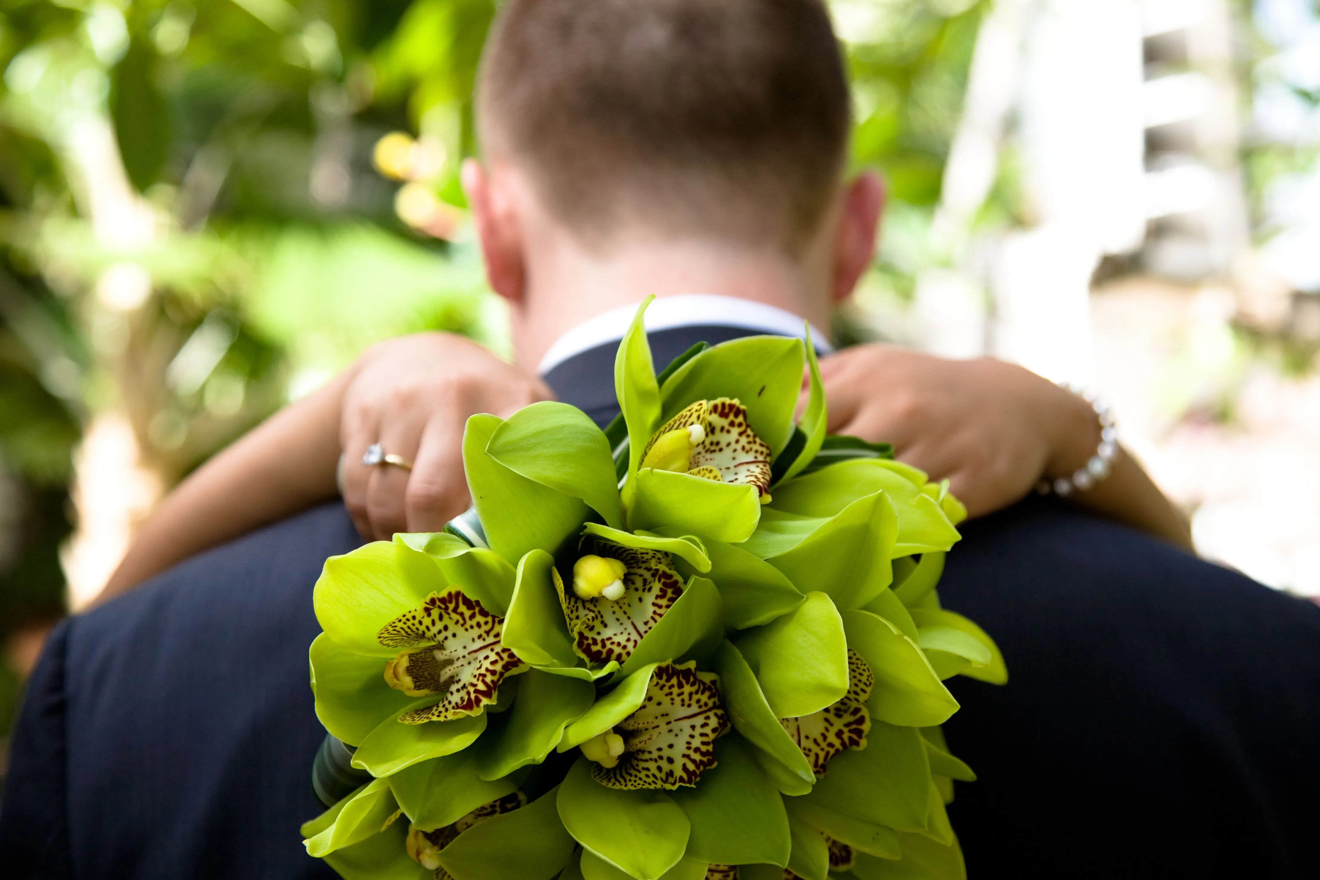 Esküvői orchideák kifinomult elegancia, lakberendezés és dekoráció - lila