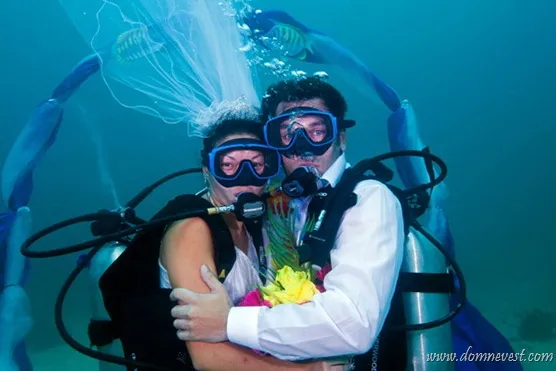 Esküvői a víz alatt, a ház menyasszony