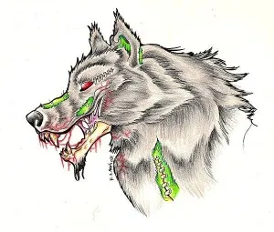 Wolf tetoválás (fotó, érték, vázlatok), tattoofotos