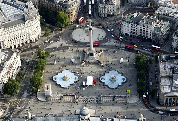 Trafalgar Square, London (Trafalgar Square) - a történelem fotó oldalak