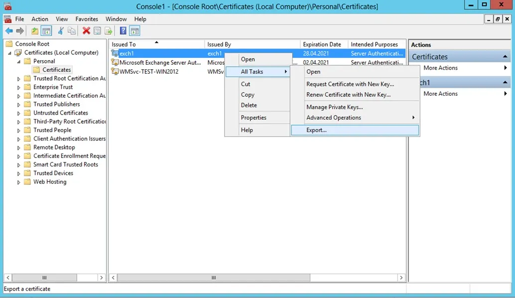 Instalarea și configurarea Microsoft Exchange Server 2013 SP1 - Unified Communications