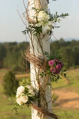 Szőlő az esküvői dekoráció - sok fotó