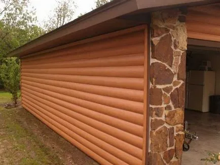 Vinyl Siding alatt egy napló - egy új típusú homlokzati dekoráció