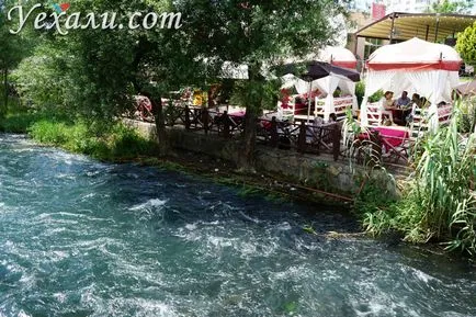 Водопади Анталия горни и долни Duden Duden посоки, снимки, местоположение на картата