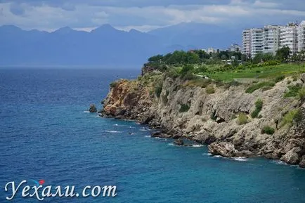 Vízesések Antalya felső és alsó Duden Duden irányban, fotók, Térkép