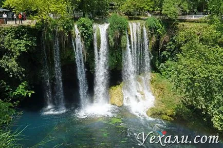 Cascade Antalya superioare și inferioare de ghidare Duden Duden, fotografii, localizare pe harta