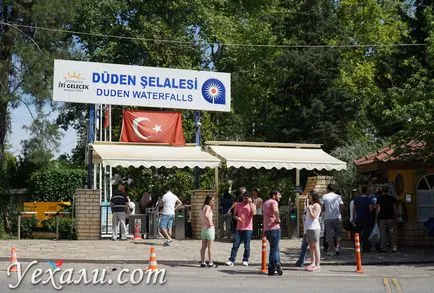 Vízesések Antalya felső és alsó Duden Duden irányban, fotók, Térkép