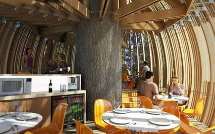 Pagini Aurii construit restaurant eco-friendly pe copac