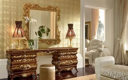 Golden спалня - 86 снимка луксозни интериорни