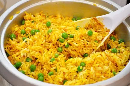 Arany rizs mellett és főzés