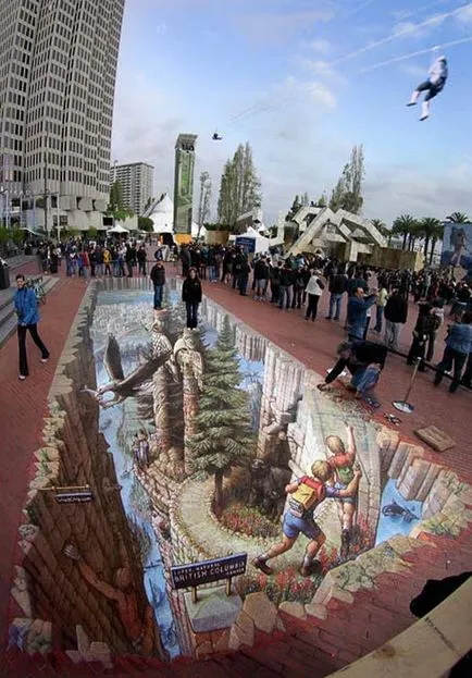 arta 3D pe strada - știri în imagini