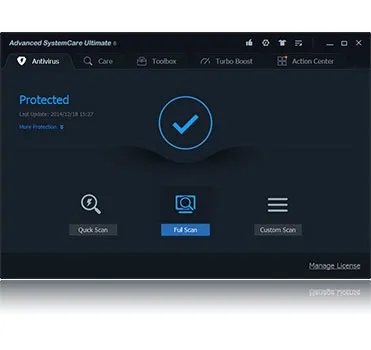 Advanced SystemCare final (cu Antivirus) - protecție și performanță