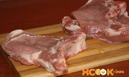 Steak a csont - főzés recept a kemencében lépésről lépésre fotók