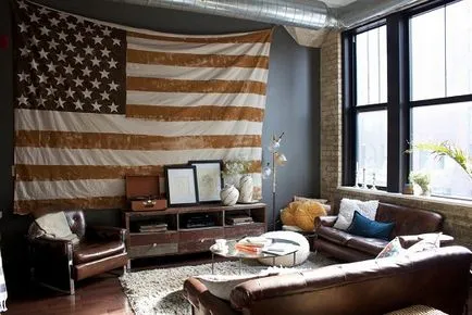 stil american, în interiorul apartamentului casa ta (12 poze)