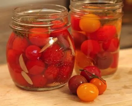 rețetă rapidă pentru tomate murat și cireșe ordinară