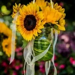 Buchet de floarea soarelui, 75 de fotografii de idei floristica în stilul de Provence