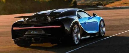 Bugatti Chiron - a leggyorsabb autó 2 €, 4 millió