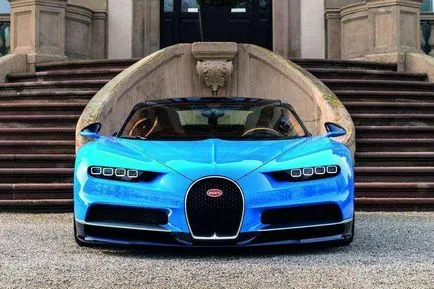 Bugatti Chiron - a leggyorsabb autó 2 €, 4 millió