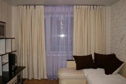 Curtain design a szoba kényelmes titkok