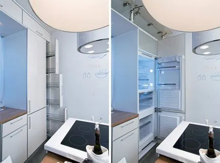 Функционален дизайн малка кухня интериор
