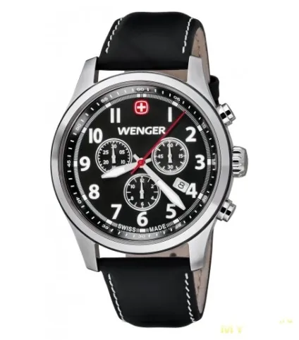 Швейцарські годинники-хронограф wenger в стилі swiss military (кварцовий Ronda 5030) Швейцарські годинники-хронограф wenger в стилі swiss military