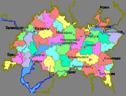 Татарстан градове списък от населението