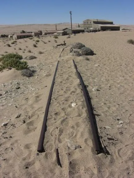 oraș-fantomă în deșertul Namib