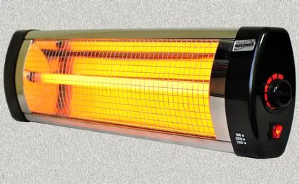 Incalzitoare infraroșii pe radiații infraroșii, pentru încălzire, principiul de funcționare a încălzitorului, care