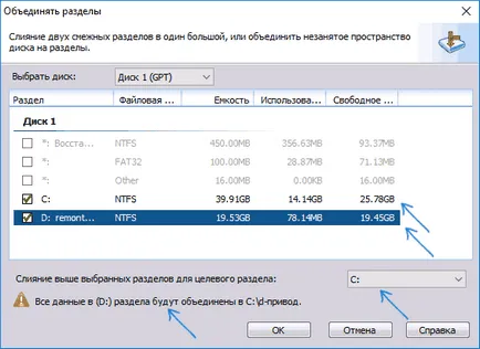 Як об'єднати розділи жорсткого диска або ssd