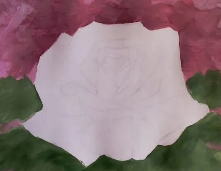 Cum de a desena un trandafir guașă