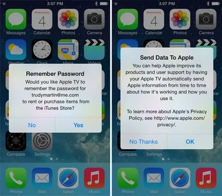 Как да се създаде с помощта на Apple TV iphone или IPAD на IOS 7 инструкция - Бюлетин на света на ябълка