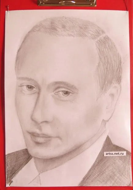 Как да се направи молив президента Путин на етапи 1