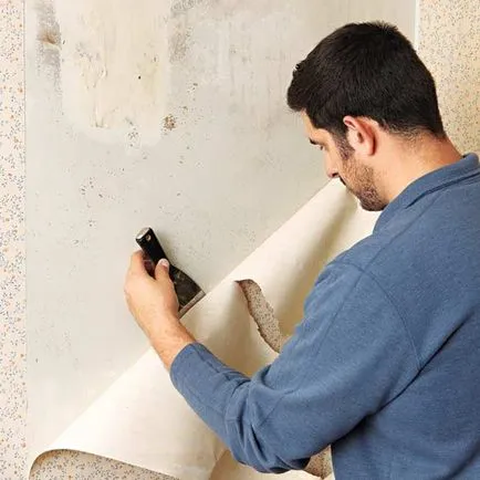Hogyan tisztítható a falra a régi tapéta